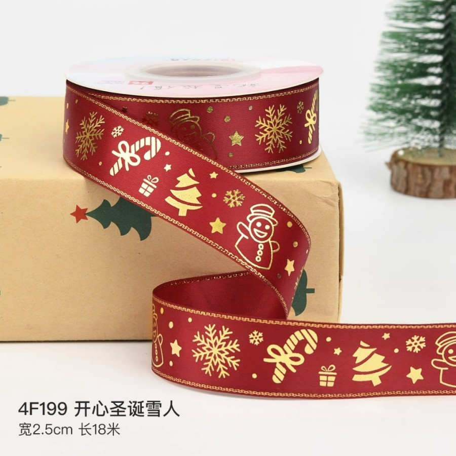 

(Harga Per 1 Roll 22 Meter ) Pita Natal/Pita Hampers/Pita Merry Chirstmas/Pita Xmas