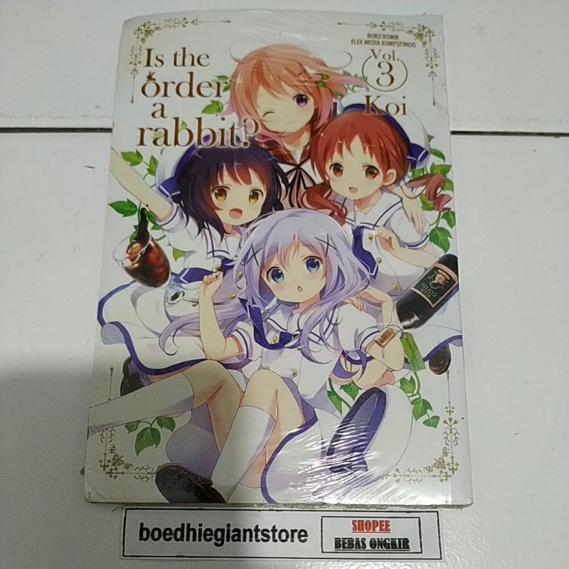 komik is the order a rabbit 3, segel, TS