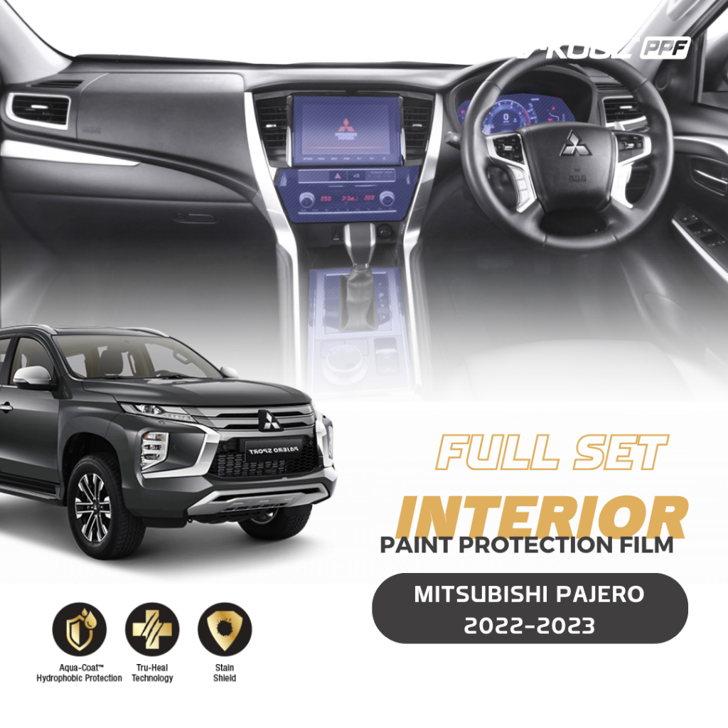 V-KOOL PPF Interior Protector Mitsubishi Pajero Sport 2023 - Full Set