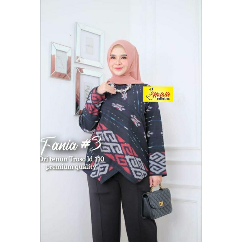 fania blouse batik by natalie || tenun troso ld 110