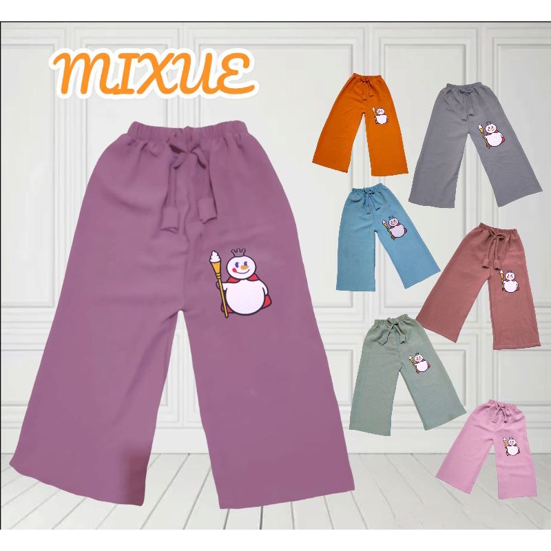 KULOT ANAK MIXUE/Kulot Anak Perempuan/Celana Kulot Anak Perempuan/Kulot Anak/Celana Anak/Celana/Kulo