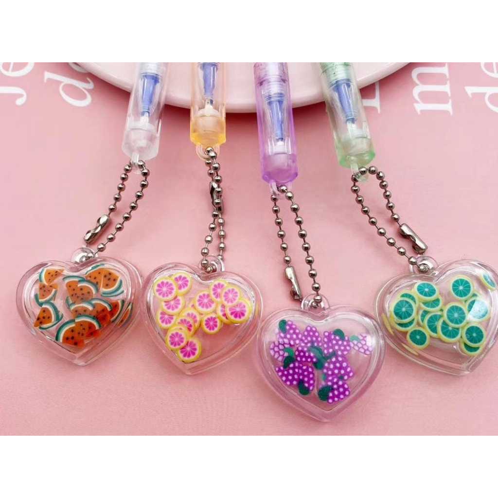 

(1pc) PEN GEL PENA JEL BALLPEN gantung LOVE BUAH