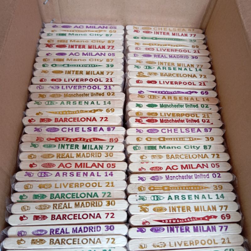 5 PAK MAINAN ANAK STIK GEBRAK / STIK ES KRIM ISI -+250 PCS