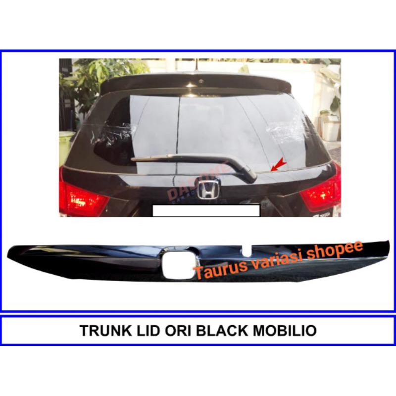 Trunklid/ list Chrome Handle Pintu Bagasi Belakang Mobil Honda MOBILIO HITAM/CHROME CROME