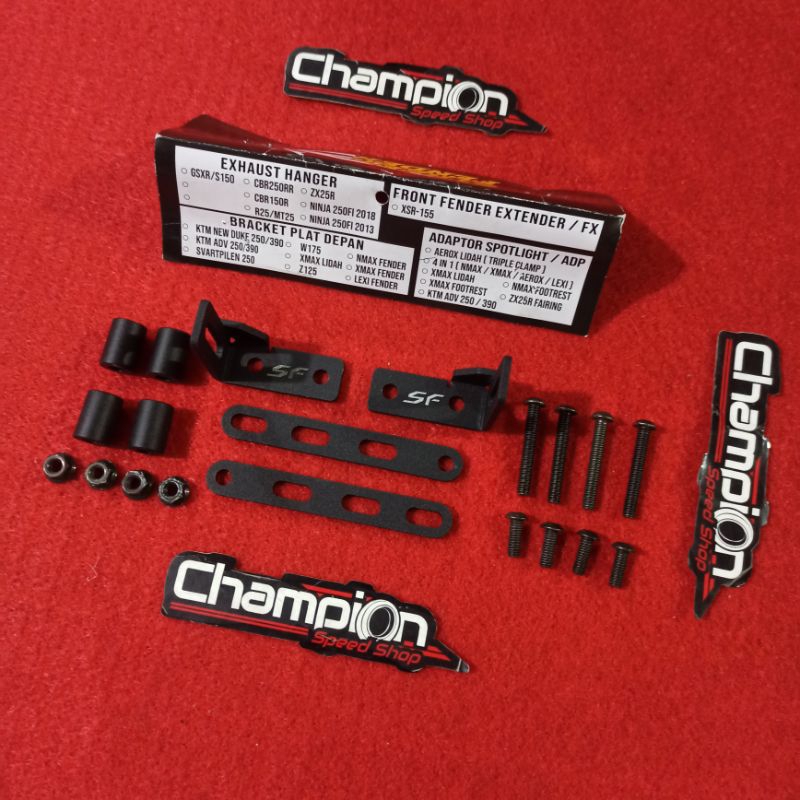 Adaptor Bracket Breket Lampu Kabut Tembak Fog Lamp Street Fender All New Aerox 155 Connected