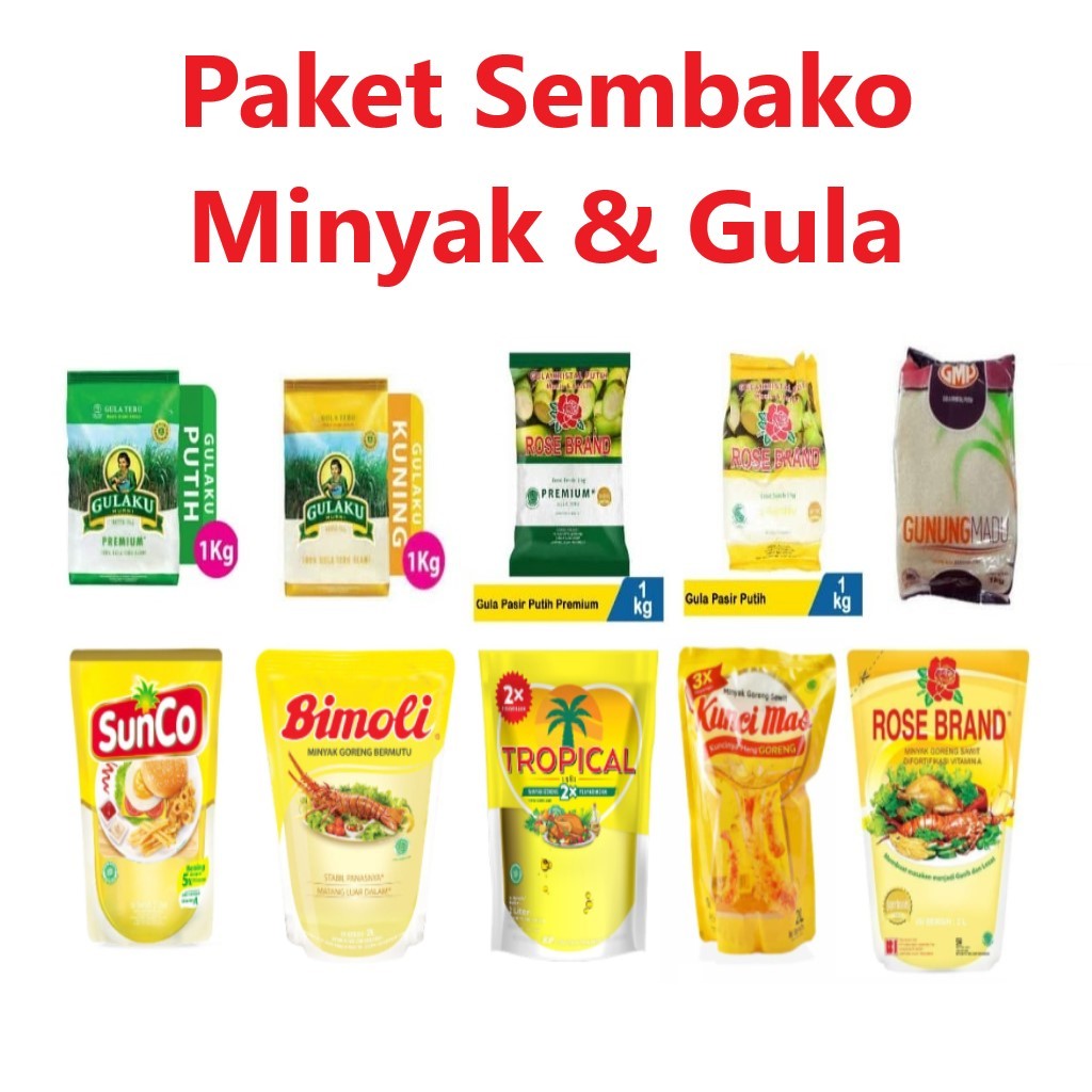 

Paket Hemat Sembako Minyak 2L & Gula