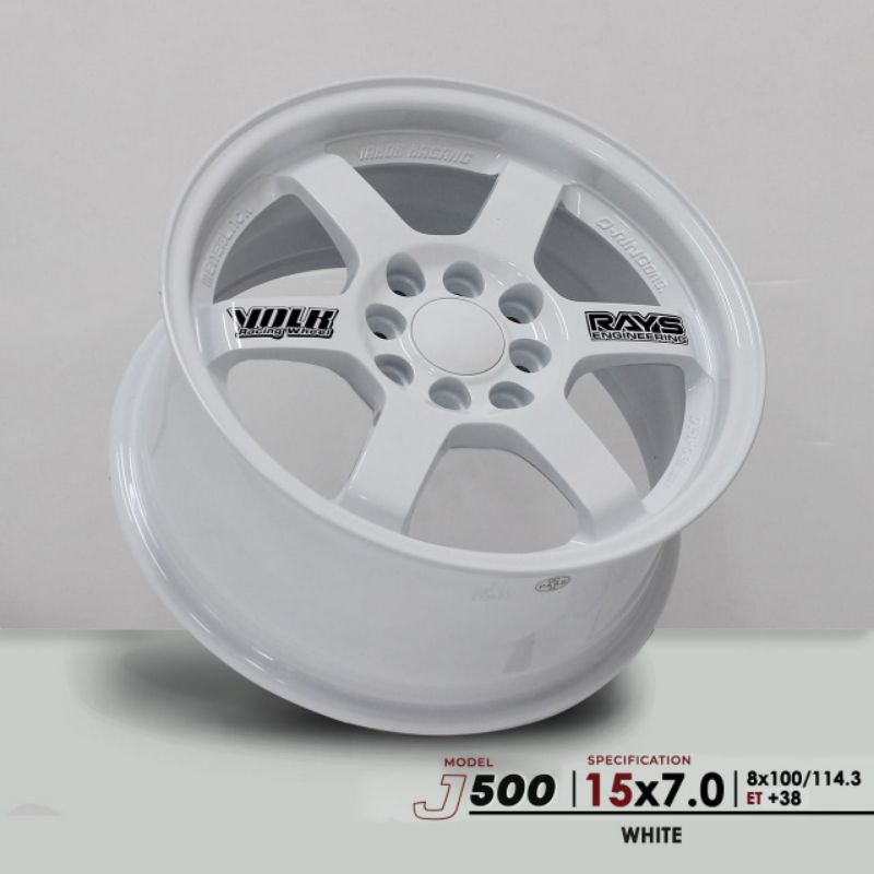 Velg Te37 ring 15 lebar 7 et 38 pcd 4x100/114 putih