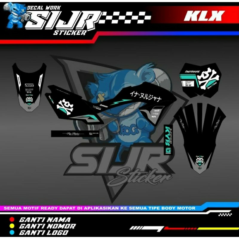 Decal KLX bf stiker KLX bf decal KLX bisa custom