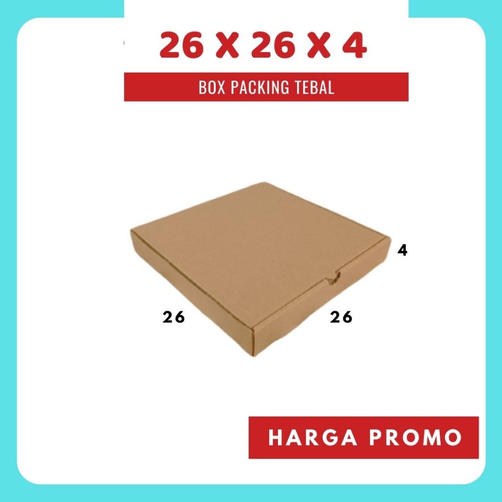 

kardus 26x26x4 LD Kardus Pizza dus 26x26x4 box 26x26x4 dus pizza