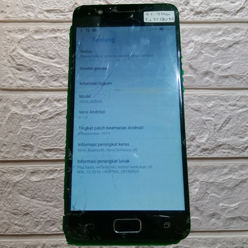 Lcd Frame Asus zenfone 4 max - zc520kl X00HD Minus copotan