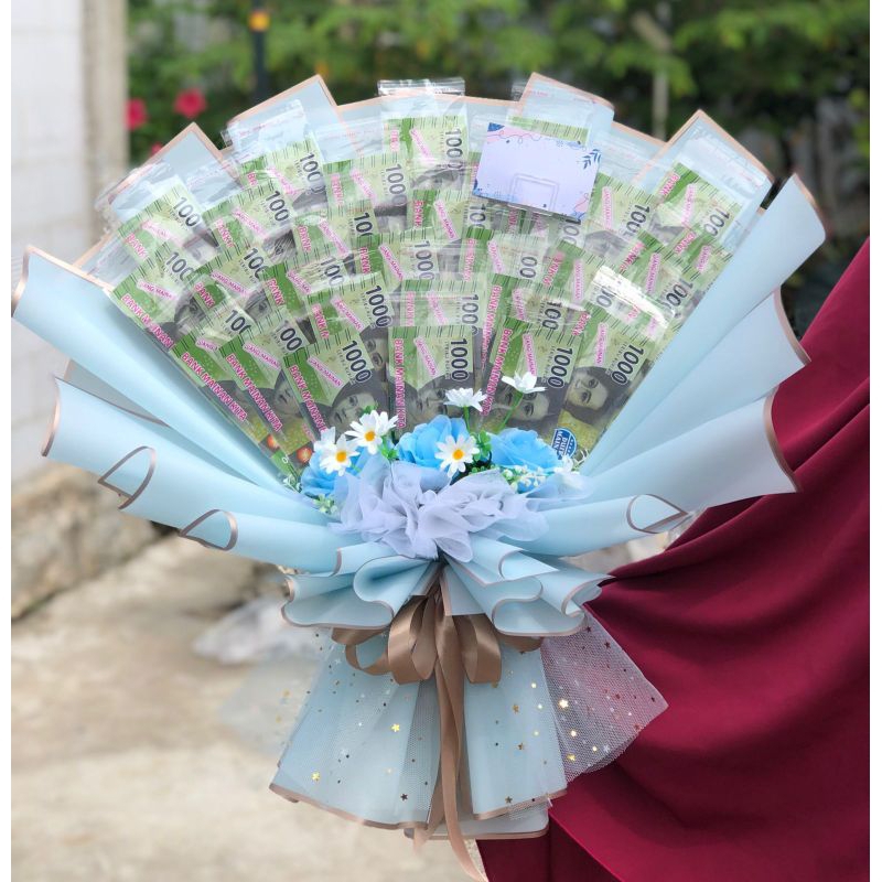 Buket Uang kosongan 25 lembar  30 lembar free dus