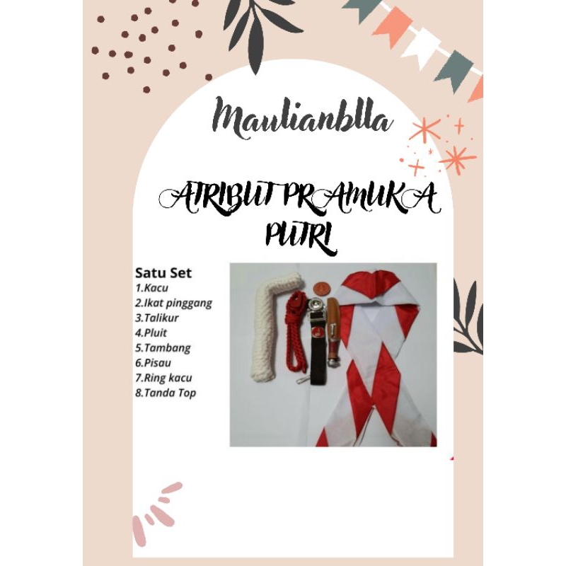 Paket Atribut Pramuka SD Putri Satu Set