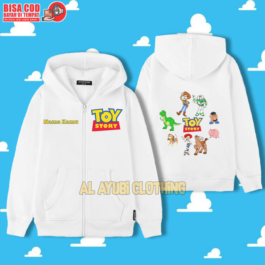 Zipper Hoodie Anak Toy Story / Jaket Hoodie Anak Toy Story