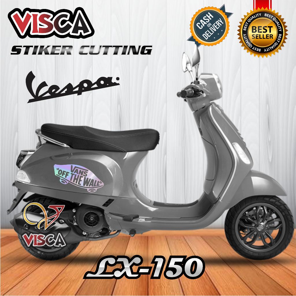 Stiker Cutting Vespa Matic - Stripig Vespa LX-150 Variasi van's