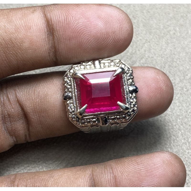 cincin ruby siam batu king ruby chatam merah ruby king kotak