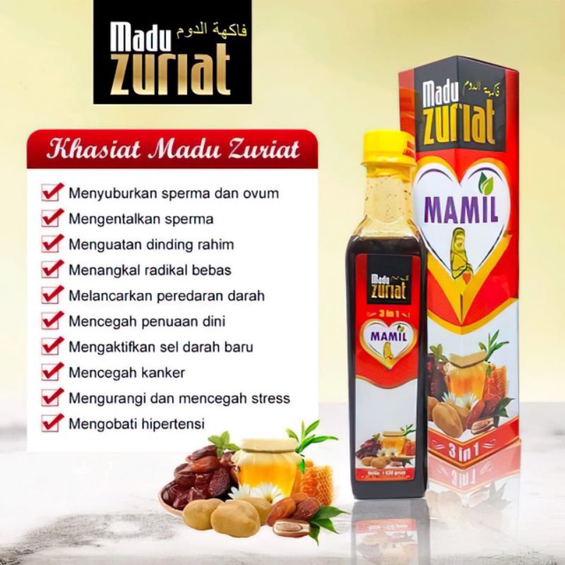 

Salma Herbal - Madu Zuriat Promil Kesuburan Mecca 430 gram