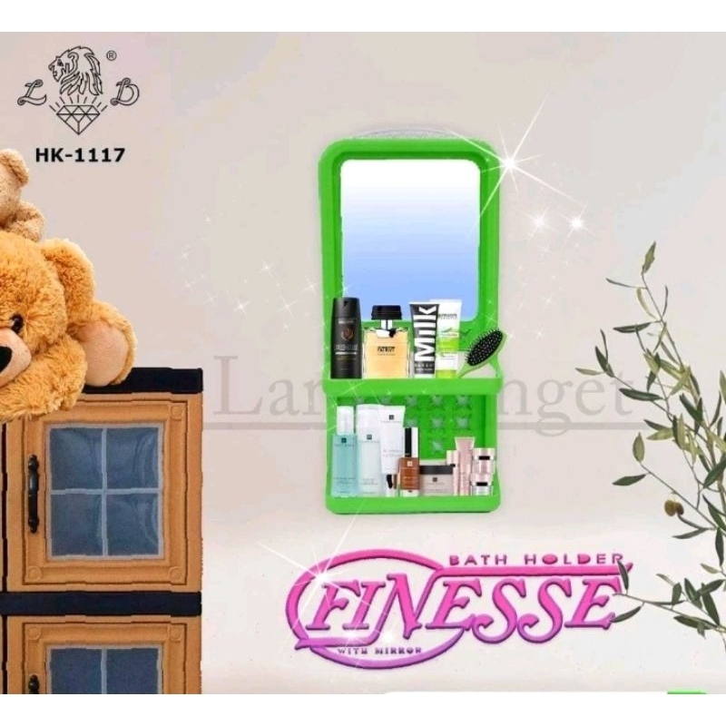 CERMIN GANTUNG PLASTIK/RAK KAMAR MANDI SERBAGUNA/RAK SABUN