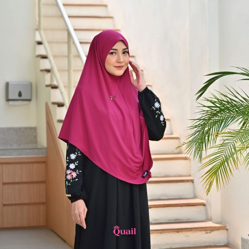 Quail Hijab - Liona Hijab Instant | Jilbab Kerudung Instant Khimar Syari Jersey Premium