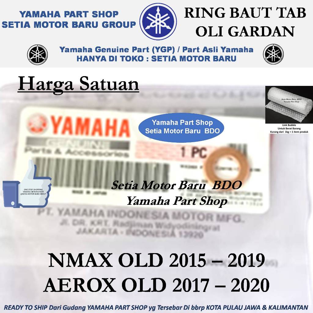 Ring Baut Bolt Tab Oli Gardan N Max Nmax Aerox Old Lama Asli Yamaha Bandung