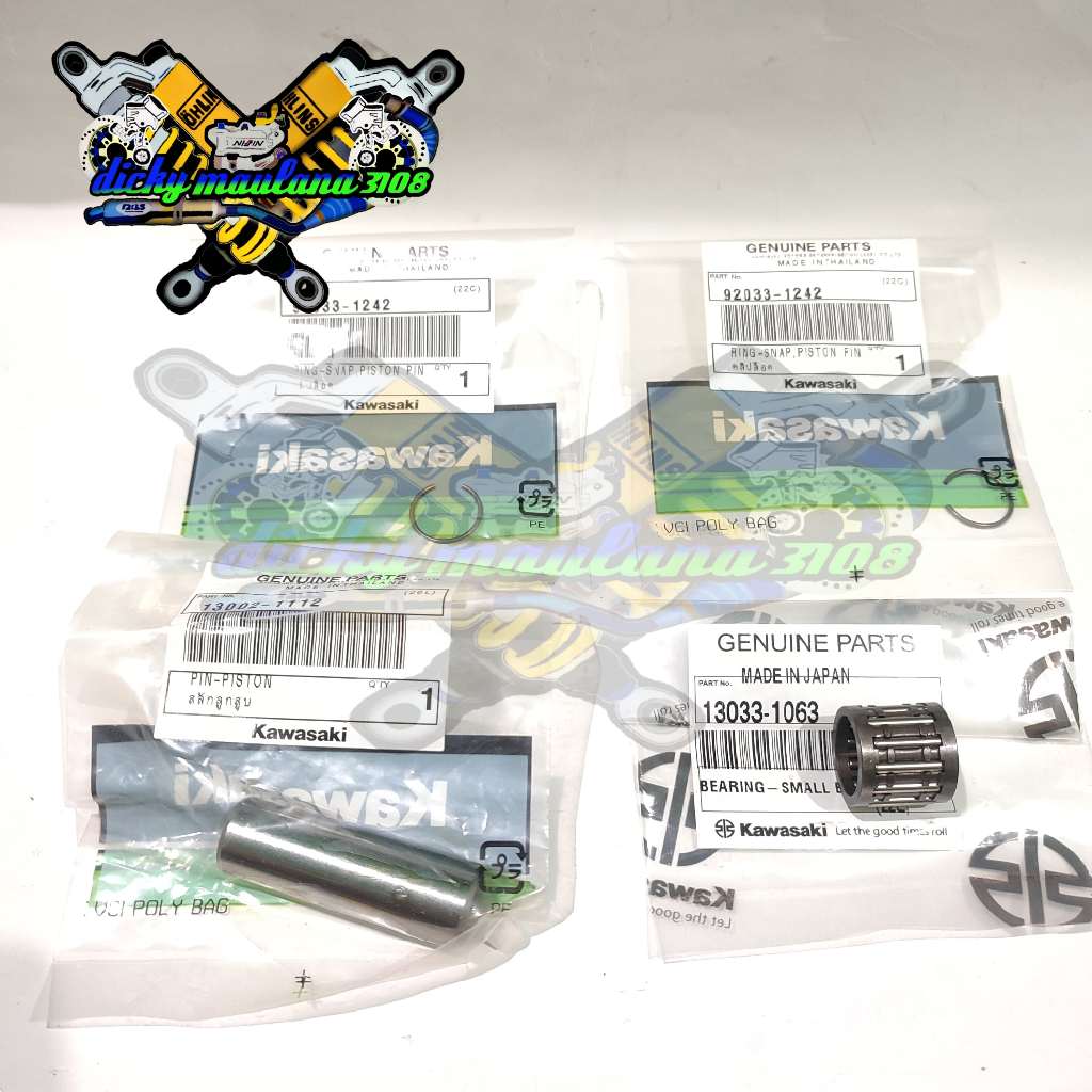 PIN PEN PISTON SEHER DAN BEARING LAHER BAMBU NINJA 150 RR OLD ZX PIN 16 ORI