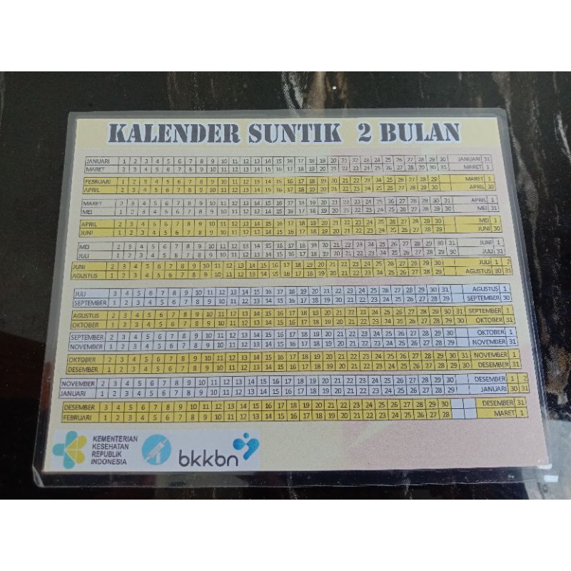 

kalender suntik 2 bulan murah