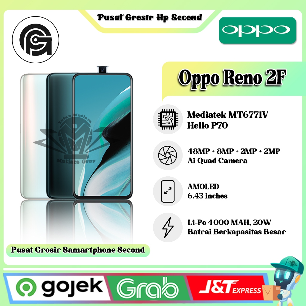 Oppo Reno 2F Ram 8 Rom 128Gb ( SECOND )