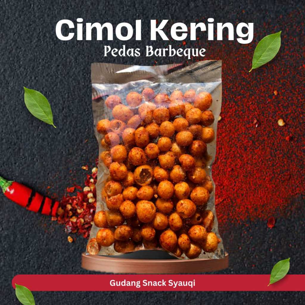

500 Gram Cimol Kering Ndog Lewo Pedas Barbeque Pasundan