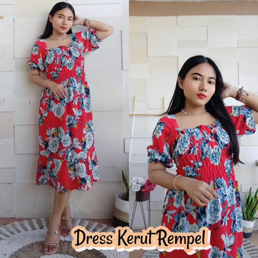DRESS KERUT REMPEL -B