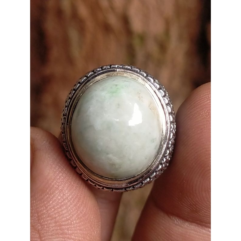 cincin batu akik dan permata natural giok Papua asli