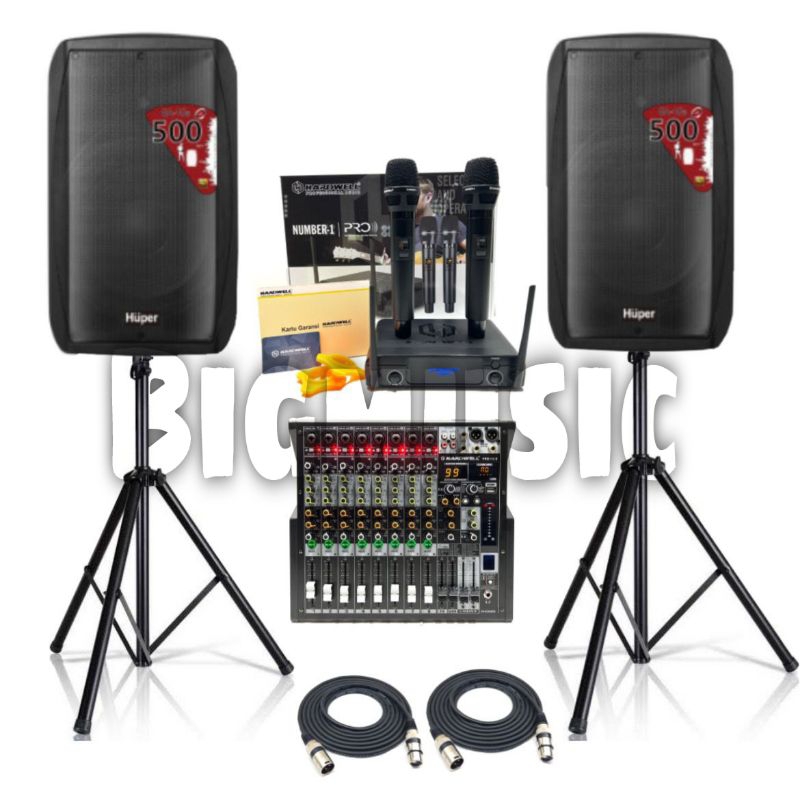 Paket Sound Karaoke Huper GA 15 A Original 15 inch