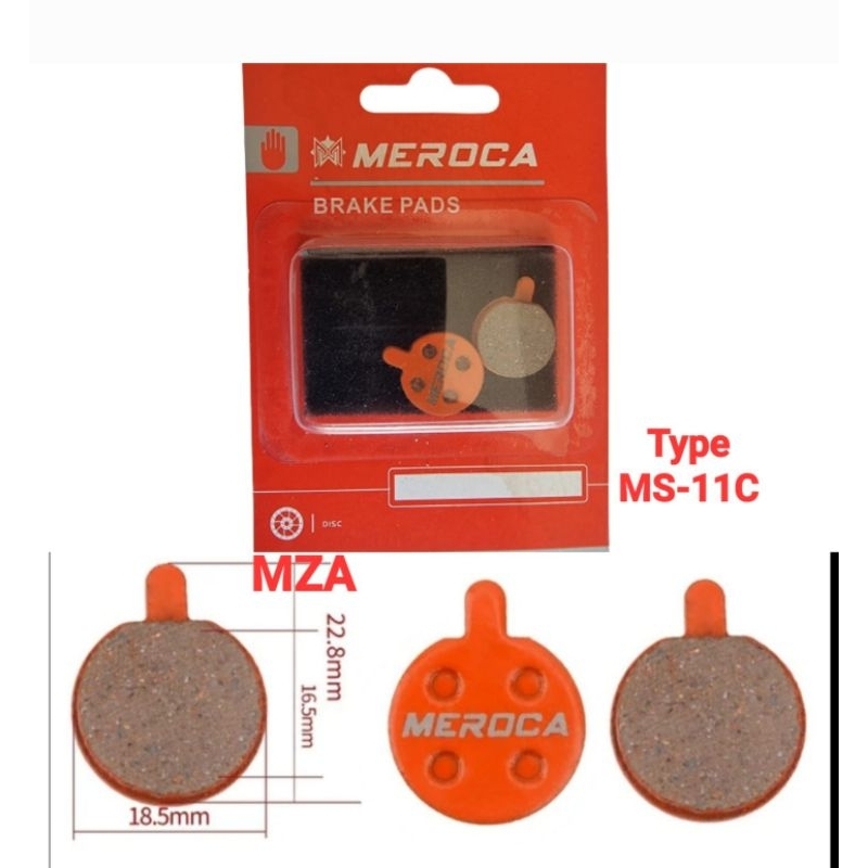 Meroca Brake Pad Sepeda Kampas Rem Zoom Alhonga MS-11C
