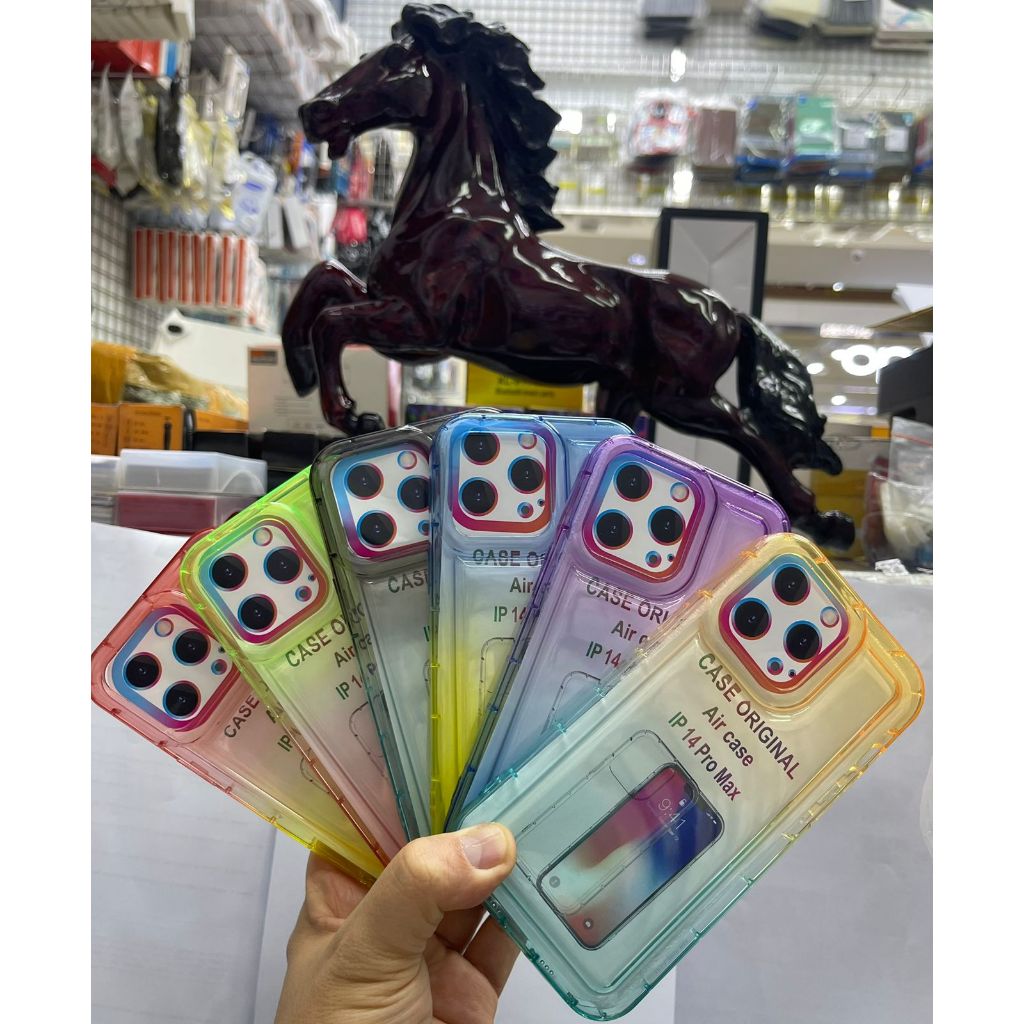 CASE RAINBOW PELANGI IPHONE XSMAX - SILIKON IPHONE XS MAX