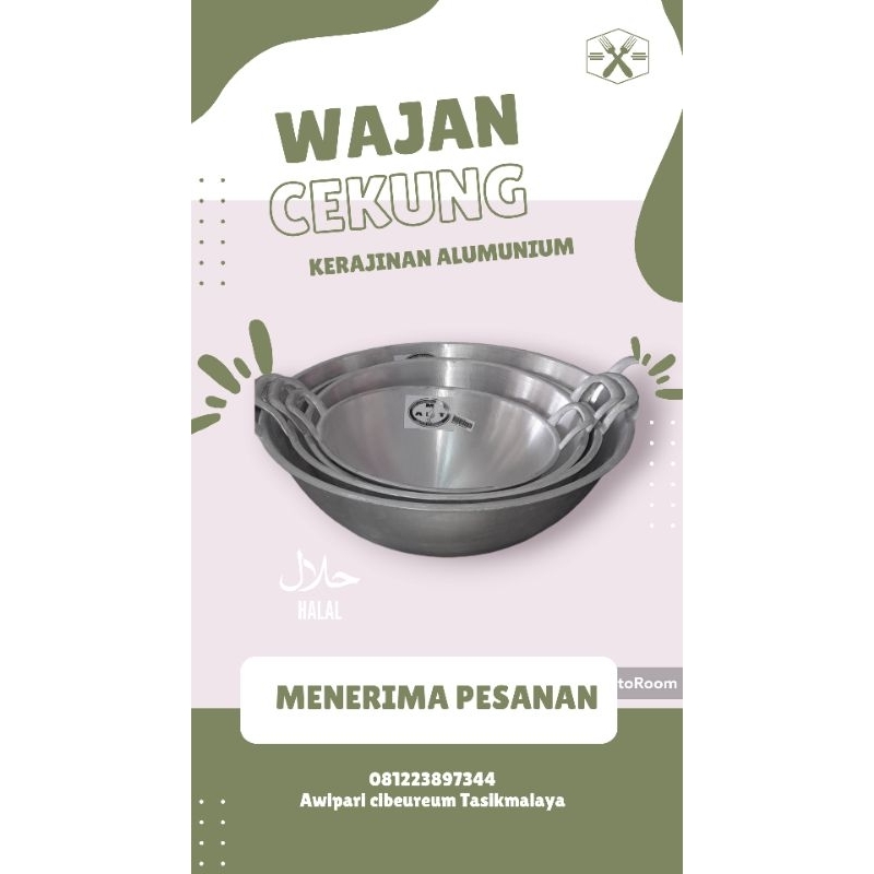 Wajan cekung/wajan penggorengan/katel/Wajan Amt