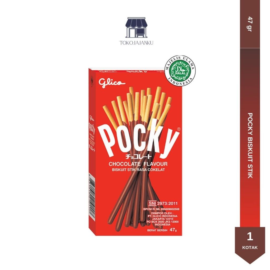 

POCKY BISKUIT STIK BERSALUT RASA COKELAT 47 GRAM