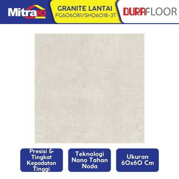 Durafloor Granite Lantai FG606081/SHQ6018-3T 60x60 Cm Krem