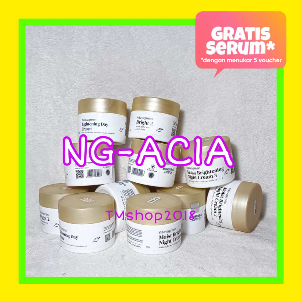Krim Jerawat Pagi Naavagreen NG AC1A Acne Day Cream 10 gram AC1A by dr Fredi Setyawan Original Skinc