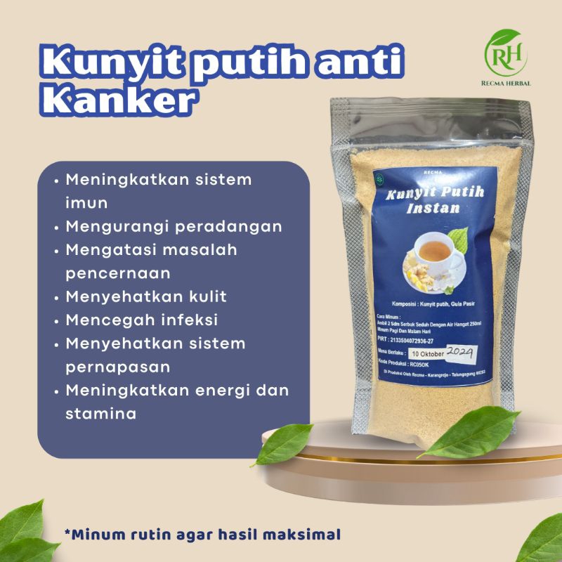 

EKSTRAK KUNYIT PUTIH KISTA MIOM KANKER LAMBUNG 200GR