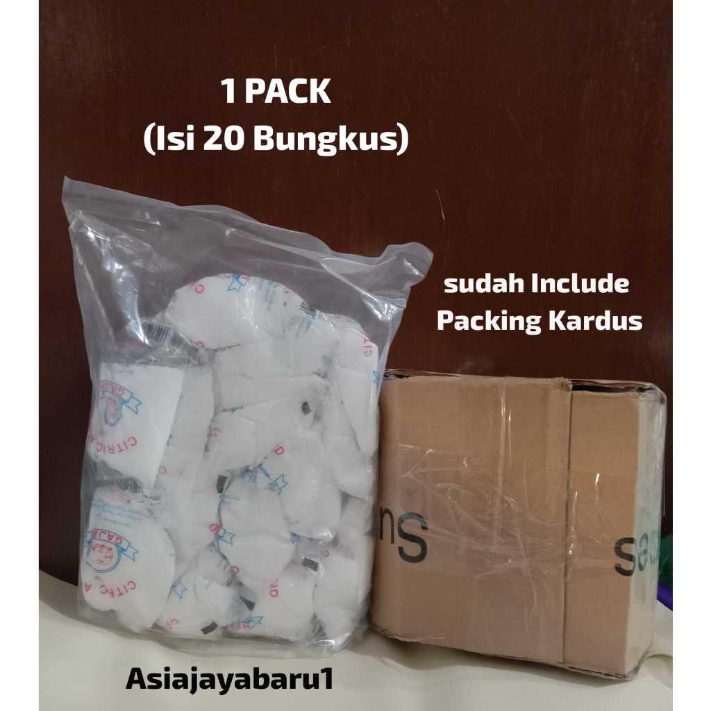 Citrun Cap Gajah 1pak isi 20bungkus @50 gr - Citric Acid