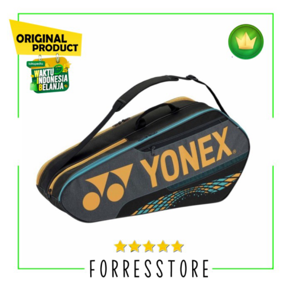 Unik Tas Raket Badminton YONEX BA42126EX Team Racquet Bag Camel Gold Diskon
