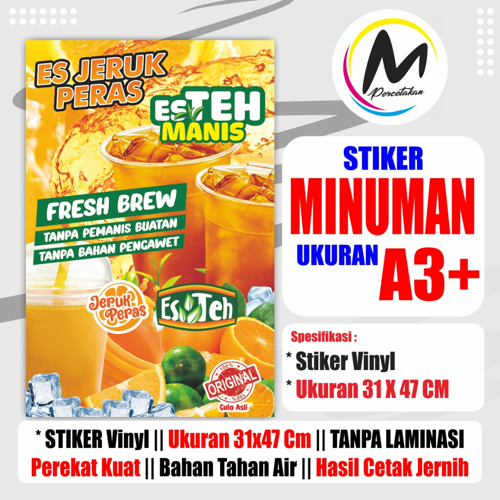 

CETAK STIKER / Stiker Gerobak / Stiker Standbooth / Stiker A3