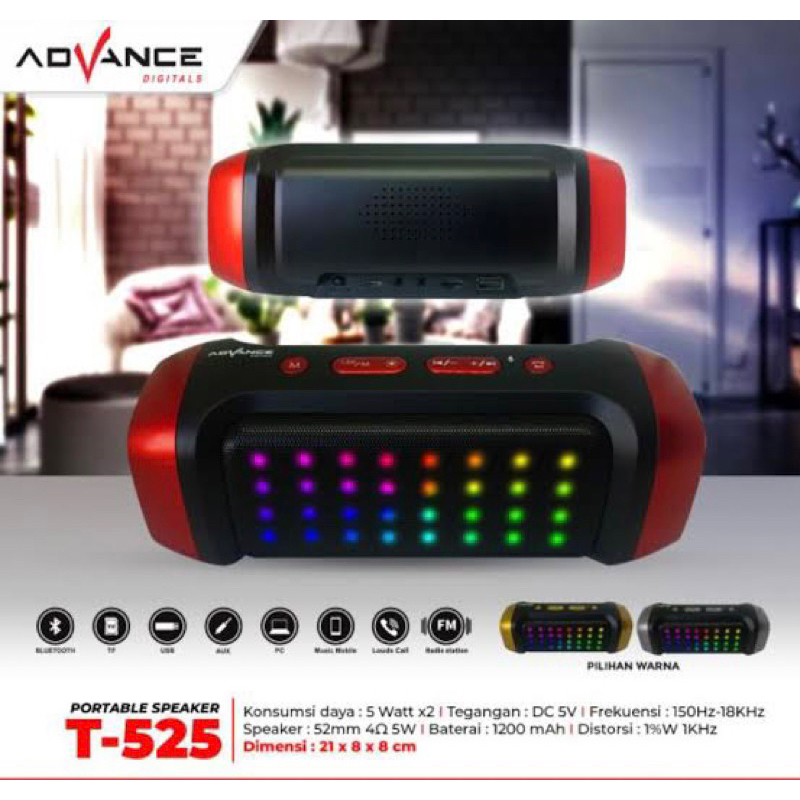 speaker mini blutut.ADVANCE MINI SPEAKER T525