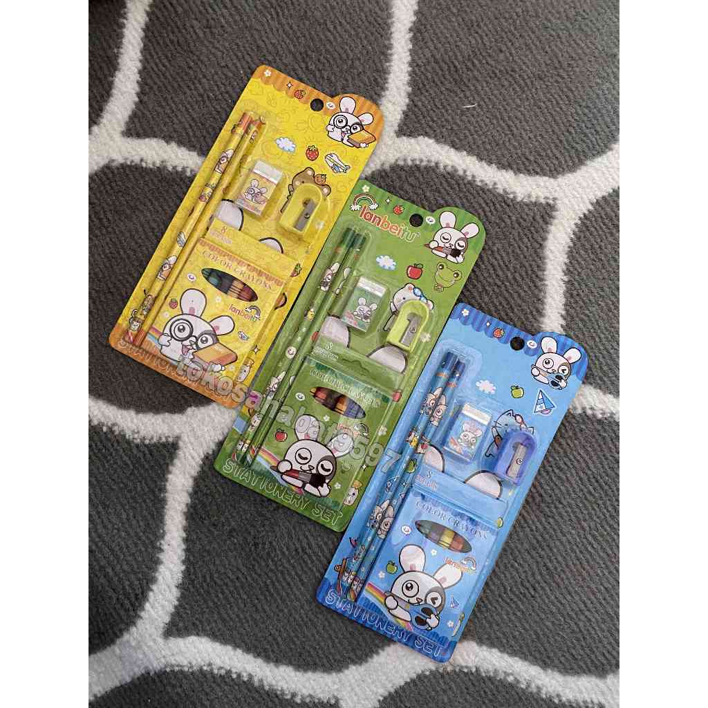 

Stationery set / Study set / Paket alat tulis anak karakter 7013 murah lucu