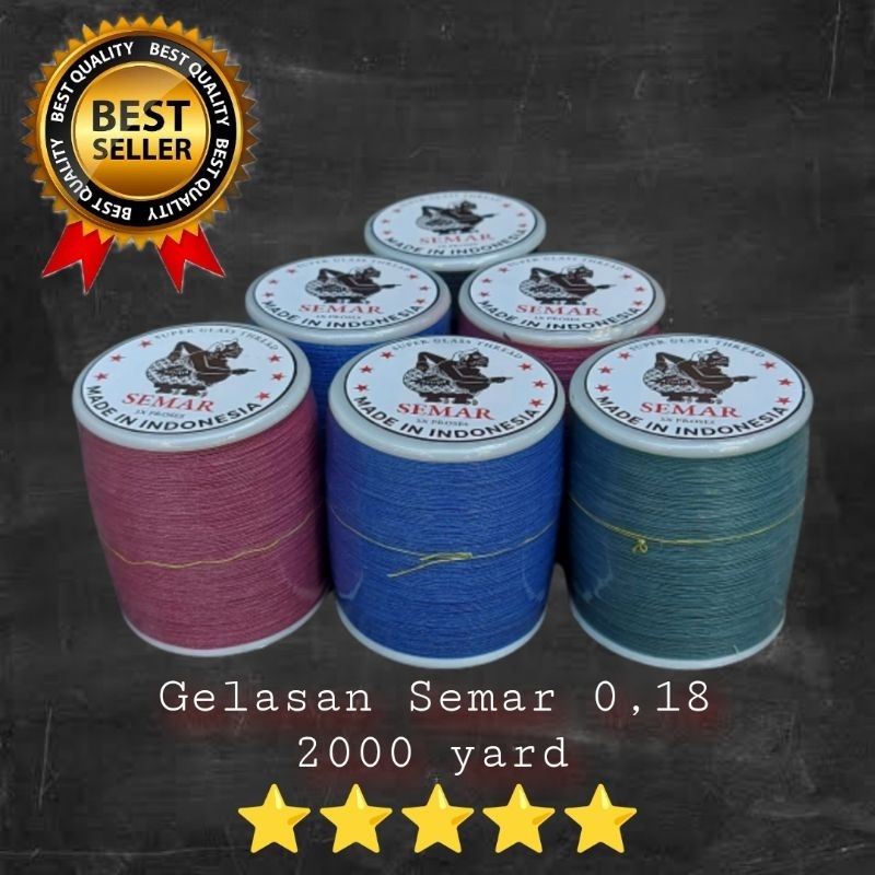 Gelasan Senar Layangan Semar 0,18 - Panjang 2000 yard Best Seller Kualitas Super