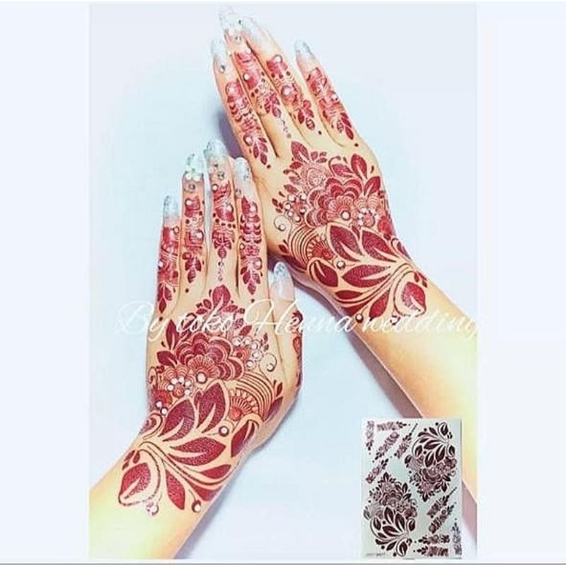 henna pengantin/ henna tatto/ henna stiker/ henna instan