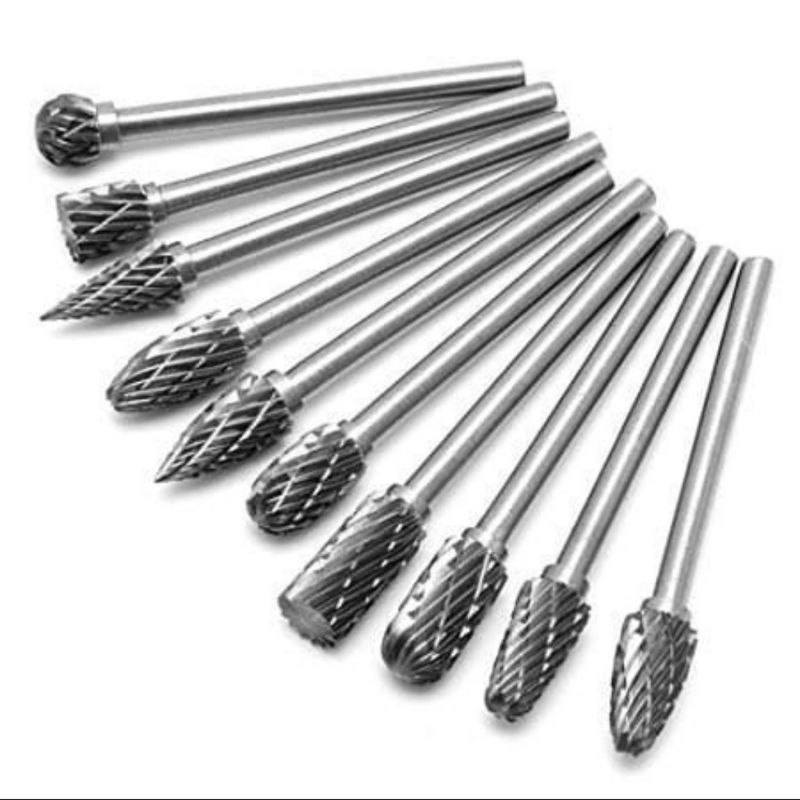 Mata bor cun set 10pcs bor tuner ukir besi kayu