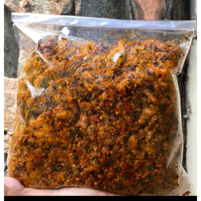 

usus krispi pedas mantap lumer bumbu berat 1kg