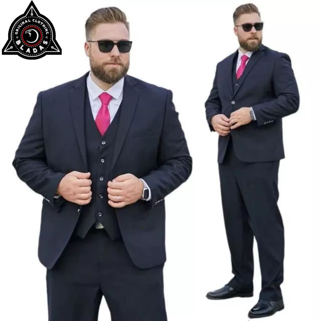 ORIGINAL JAS HITAM SIZE JUMBO / JAS FORMAL SIZE BESAR / JAS PRIA