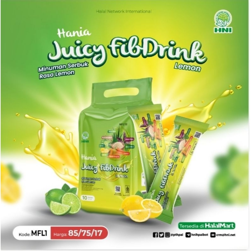 

HANIA JUICy FIBDRINK LEMON
