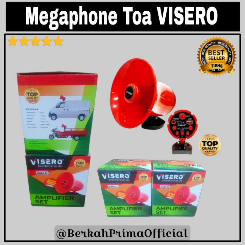 Toa megaphone / Toa jualan keliling DC 12V / Speaker megaphone VISERO