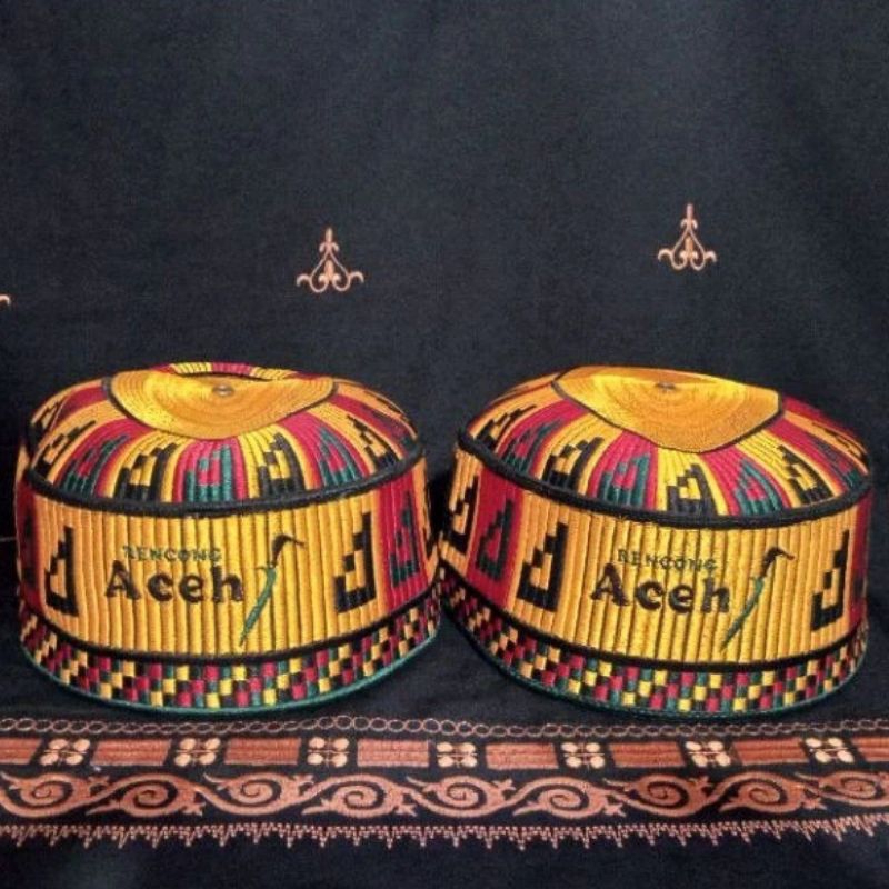LOKAL - Peci Aceh Asli Bordir / Peci Teuku Umar